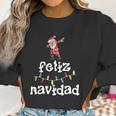 Feliz Navidad Christmas Dabbing Santa Spanish Gift Women Sweatshirt Gifts for Women