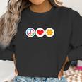 Funny Beekeeping Peace Love Honey Bee Women Sweatshirt Gifts for Women