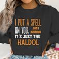 Funny Halloween Nurse Rn Medical Haldol Spell Medical Er Icu Women Sweatshirt Gifts for Women