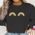 Gay Les Pride Rainbow Boobs Shirt Lgbt Gay Pride Gift Graphic Design Printed Casual Daily Basic Women Sweatshirt Gifts for Women