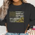 God Family Steelers Us Vintage Flag Team Dad Mam Day Gifts Women Sweatshirt Gifts for Women