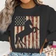 Horse American Flag Usa Patriotic Stallion Gift Women Sweatshirt Gifts for Women