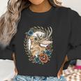 Jackalope With Flowers Women Sweatshirt Gifts for Women