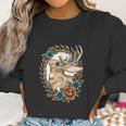 Jackalope With Flowers Women Sweatshirt Gifts for Women