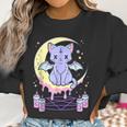 Kawaii Pastel Goth Cute Creepy Black Cat Men Women T-Shirt Graphic Print Casual Unisex Tee Women Sweatshirt Gifts for Women