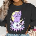 Kawaii Pastel Goth Cute Creepy Witchy Cat And Skull V2 Men Women T-Shirt Graphic Print Casual Unisex Tee Women Sweatshirt Gifts for Women