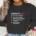 Lineman Wife American Electrician Cable Women Sweatshirt Gifts for Women