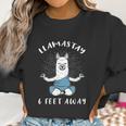 Llamastay 6 Feet Away Funny Llama Social Distancing Humour Women Sweatshirt Gifts for Women