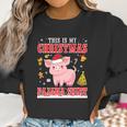 Lovely Pig On Snow Gilf This Is My Christmas Pajama Women Sweatshirt Gifts for Women