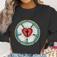 Luther Rose Seal Lutheran Symbol Christian Cross Graphic Design Printed Casual Daily Basic Women Sweatshirt Gifts for Women