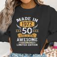 Made In 1972 50 Years Old Gifts 50Th Birthday Gift For Men Women Sweatshirt Gifts for Women