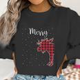 Merry Christmas Red Plaid Buffalo Moose Couples Matching Women Sweatshirt Gifts for Women