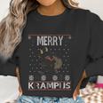 Merry Krampus Demon Claus Christmas Women Sweatshirt Gifts for Women