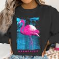 Miami Vice Flamingo Women Sweatshirt Gifts for Women