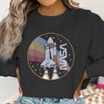 Nasa Shuttle Launch With Rainbow Women Sweatshirt Gifts for Women