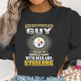 Nfl-Steelers 162 Guy Loves Beer Women Sweatshirt Gifts for Women