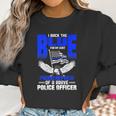 Police Flag Nephew Backs Blue For Police Aunt Women Sweatshirt Gifts for Women