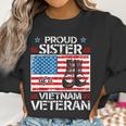 Proud Sister Of Vietnam Veteran Patriotic Usa Flag Military Women Sweatshirt Gifts for Women