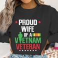 Proud Wife Vietnam Veteran Gift Veterans Day War Gift Graphic Design Printed Casual Daily Basic Women Sweatshirt Gifts for Women