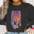 Rainbow Jaguar Abstract Colorful Cat Lover Women Sweatshirt Gifts for Women