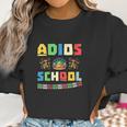 Retired Spanish Teacher Adios School Women Sweatshirt Gifts for Women