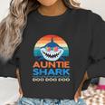 Retro Vintage Auntie Shark Baby Shark Women Sweatshirt Gifts for Women