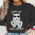 Retta Llama Said Knock You Out Women Sweatshirt Gifts for Women