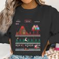 Santa Vs Krampus Pixel Art 8-Bit Christmas Women Sweatshirt Gifts for Women