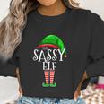 The Sassy Elf Family Matching Group Christmas Gift Funny Women Sweatshirt Gifts for Women