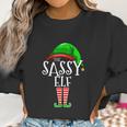 The Sassy Elf Family Matching Group Christmas Gift Funny Women Sweatshirt Gifts for Women