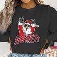 Sleigher Santa Claus Metal Christmas Funny Hail Santa Women Sweatshirt Gifts for Women