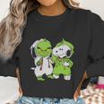 Snoopy And Grinch Fushion Peanuts How The Grinch Stole Christmas Women Sweatshirt Gifts for Women