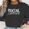 Womens Social Distance Math Teacher Quarantine Funny Math V-Neck Women Sweatshirt Gifts for Women