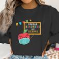 Spread Kindness Not Germs Classroom Funny Teacher Social Distancing Women Sweatshirt Gifts for Women