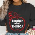 Teacher Of All Things Apple Logo Women Sweatshirt Gifts for Women