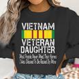 Vietnam Veteran Daughter American Flag Military Us Patriot Women Sweatshirt Gifts for Women