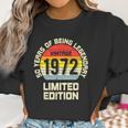 Vintage 1972 Limited Edition 50 Years Legendary Birthday Women Sweatshirt Gifts for Women