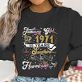 Vintage January 1971 Classic 50 Years Old 50Th Birthday Gift Women Sweatshirt Gifts for Women