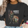 Vintage Krampus Creepy Christmas Holiday Merry Krampus Women Sweatshirt Gifts for Women