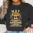 Vintage May 1977 44Th Birthday Men Women 44 Years Old Women Sweatshirt Gifts for Women