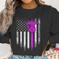 Vintage Usa Icu Intensive Care Unit Nurse American Flag Gift Women Sweatshirt Gifts for Women