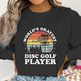 Worlds Okayest Disc Golf Player Funny Frisbee Golfing Gift Women Sweatshirt Gifts for Women