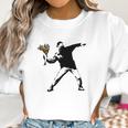 Banksy - Rage Flower Thrower Women Sweatshirt Gifts for Women