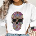 Black Flower Sugar Skull Day Of Dead Women Sweatshirt Gifts for Women