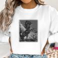 Black Horse Rearing Stallion Women Sweatshirt Gifts for Women