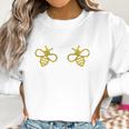 Boo Bees Funny Bug Breasts Innuendo Boobies Graphic Women Sweatshirt Gifts for Women