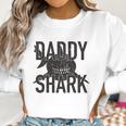 Daddy Shark Black Graphic Best Christmas Gifts For Dad Women Sweatshirt Gifts for Women