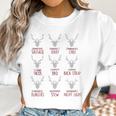 Deer Dasher Sausage Dancer Jerky Prancer Chili Tacos Christmas Shirt Women Sweatshirt Gifts for Women