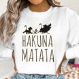 Hakuna Matata Women Funny Letter Print Casual Graphic Women Sweatshirt Gifts for Women