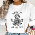 Namaste 6 Feet Away Sloth Social Distancing Women Sweatshirt Gifts for Women